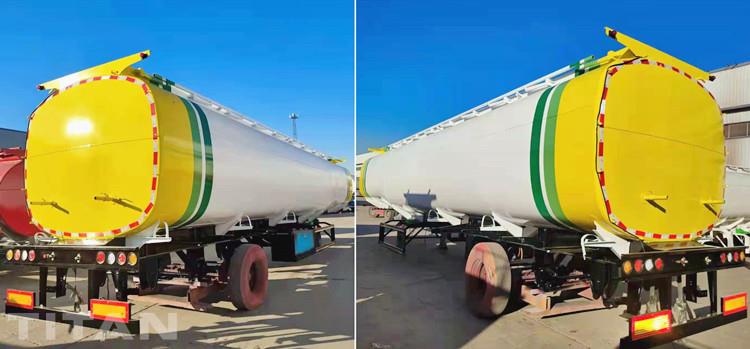 Fuel Transport Semi Tanker Truck Trailer for Sale in Rwanda