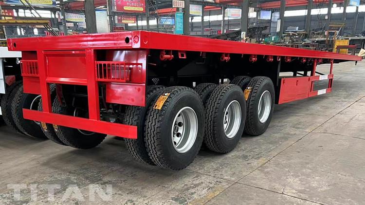 Semi Truck Flatbed Trailer for Sale in Tanzania