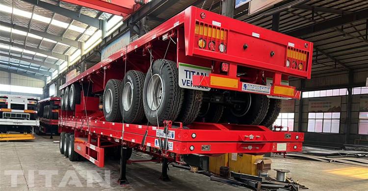 Semi Truck Flatbed Trailer for Sale in Tanzania
