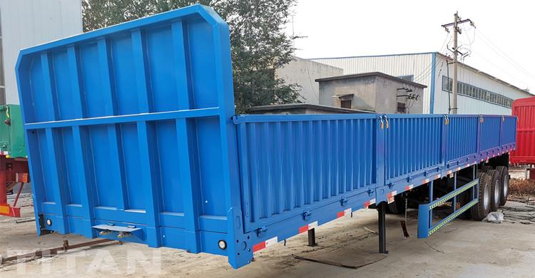 Tri Axle Side Wall Cargo Semi Trailer for Sale in Uganda