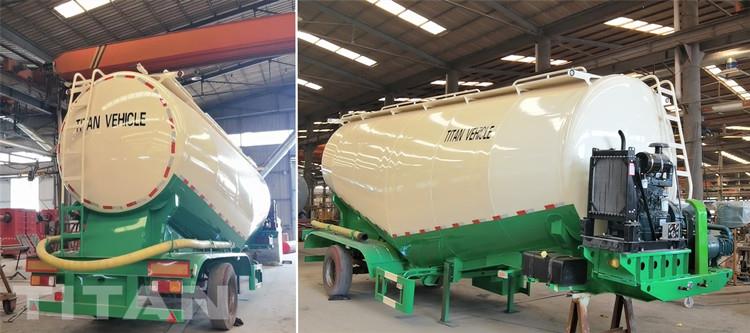 Tri Axle 40cbm Bulk Cement Tanker Truck Trailer for Sale in Guinea