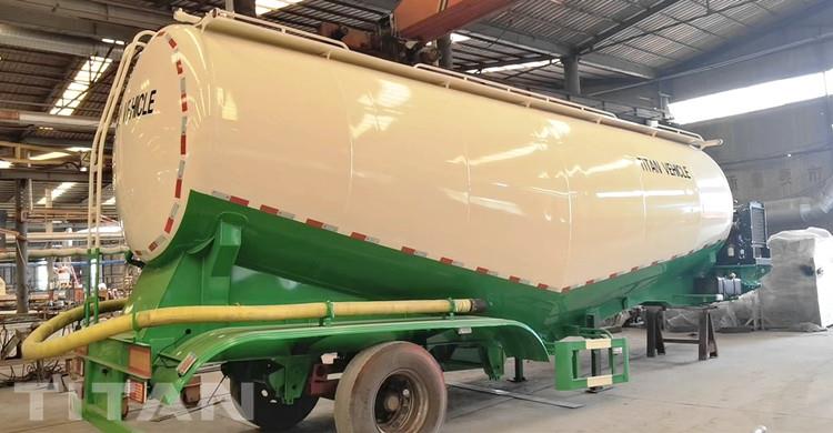 Tri Axle 40cbm Bulk Cement Tanker Truck Trailer for Sale in Guinea