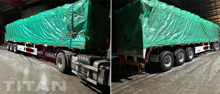 Triaxle Trailer with Side Board for Sale in Senegal