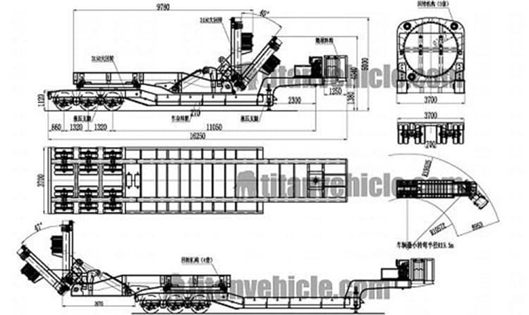 Windmill Rotor Blade Adapter Trailer