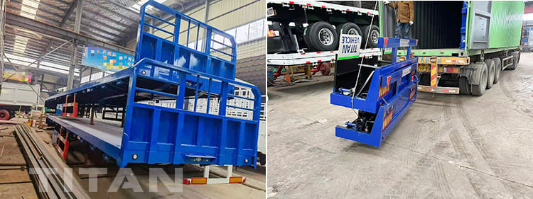 3 Axles Flatbed Semi Trailer with Front Board will be sent to Nigeria