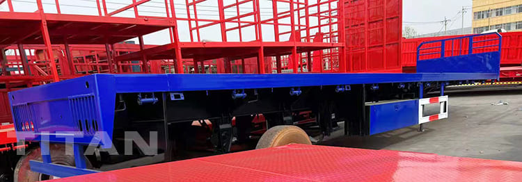 3 Axles Flatbed Semi Trailer with Front Board will be sent to Nigeria
