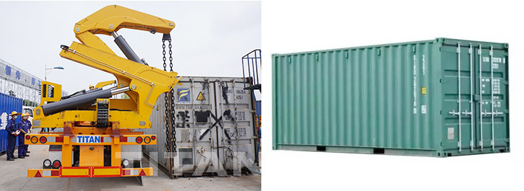 container side loader trailer