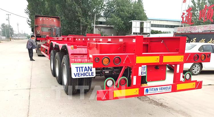 3 axles 40ft skeleton trailer