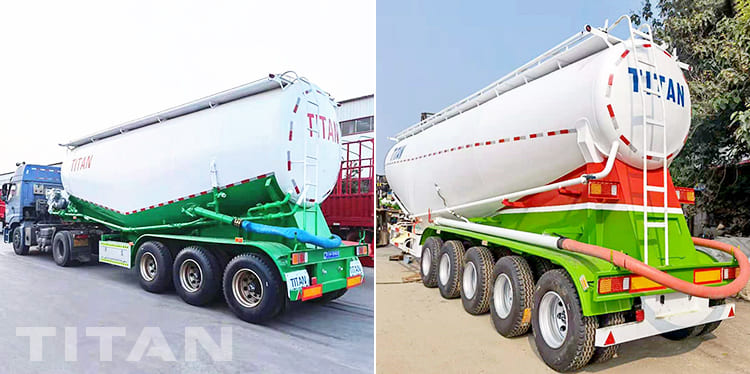 4 Axles 60 Cubic Cement Bulker Trailer