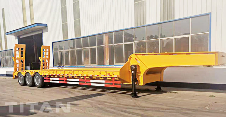 3 axles 60t low loader trailer
