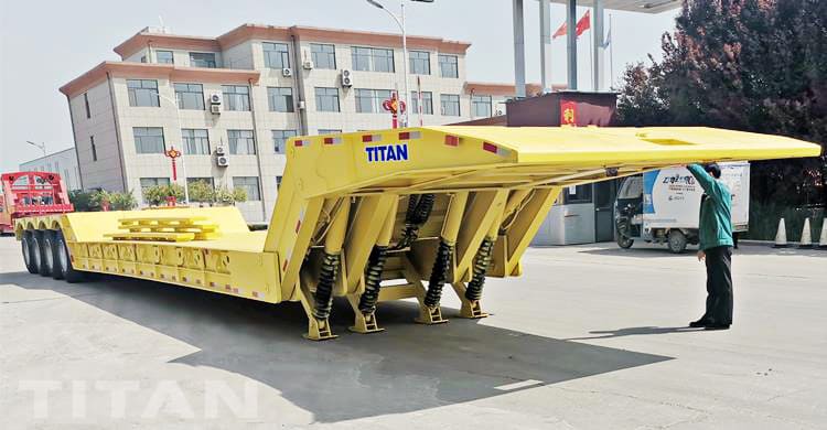 Folding Gooseneck Lowboy Trailer