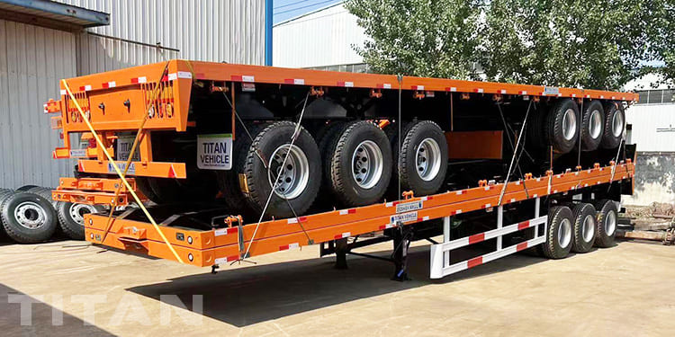 3 Axles 40Ft Flat bed Trailer