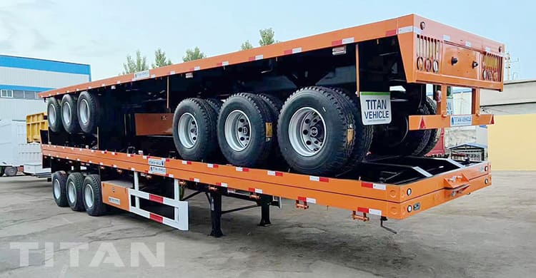 3 Axles 40Ft Flat bed Trailer