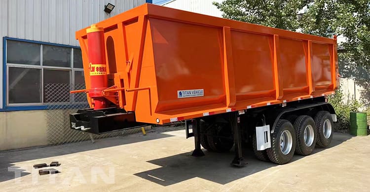 3 axle end dunp trailer