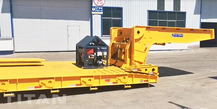 3 line 6 axles heavy duty lowboy trailer for sale 