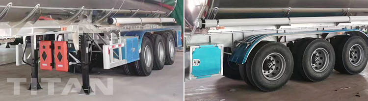 3 axles 45000L aluminum tanker trailer
