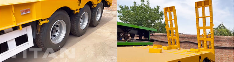 3 Axles Heavy Loader Trailer for Sale 