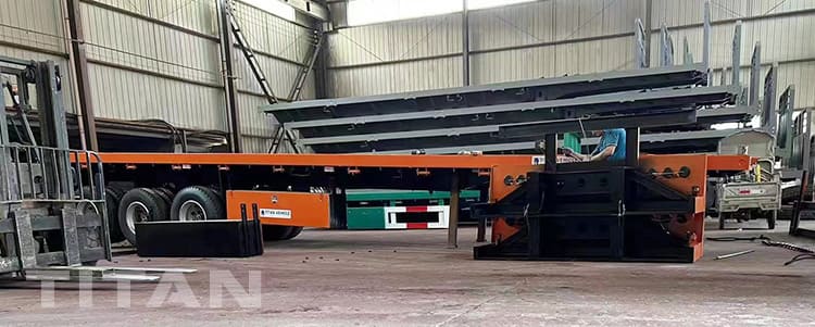 40Ft Tri axle Flat Deck Trailer