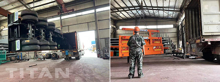 40Ft Tri axle Flat Deck Trailer