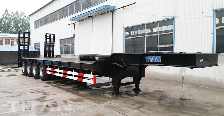 4 Axle 100 Ton Drop Deck Trailer for Sale In Congo