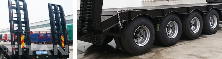 4 Axle 100 Ton Drop Deck Trailer for Sale In Congo