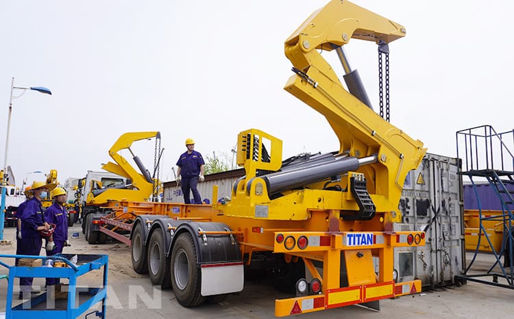 37 Ton side lifter crane Trailer