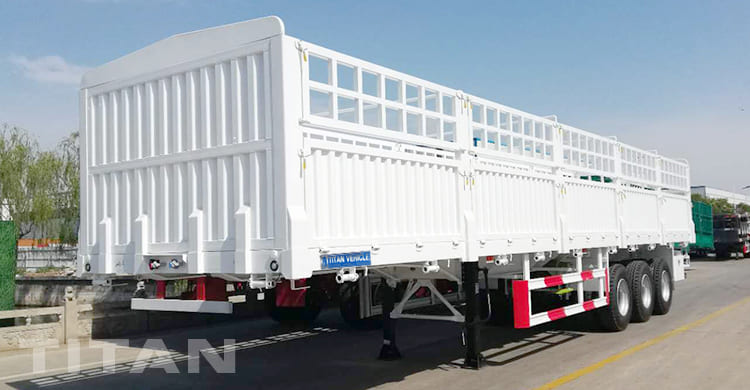 Tri Axles Fence Cargo Semi Trailer