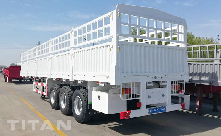 tri fence cargo semi trailer