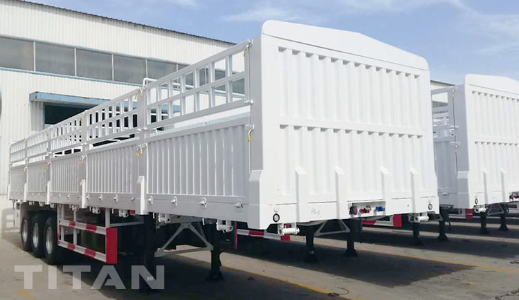 tri axle fence trailer
