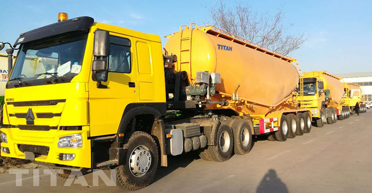 4 Axles Bulk Powder Tankers Trailer
