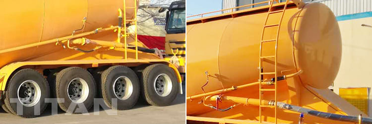 4 Axles bulk powder tanker trailer 
