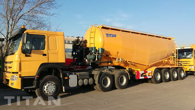 4 Axles Bulk Powder Tankers Trailer