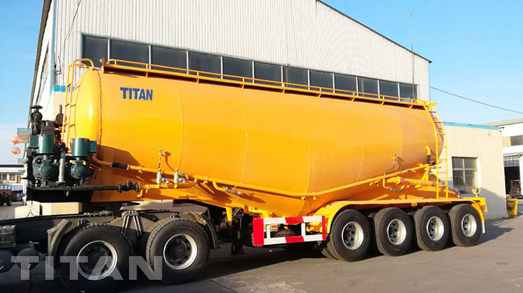 4 Axles bulk powder tanker trailer 
