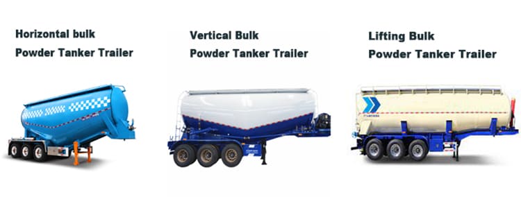 4 Axles Bulk Powder Tankers Trailer
