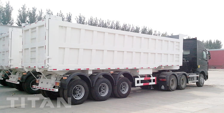 3 Axles Hydraulic Tipper Trailers for Sale 