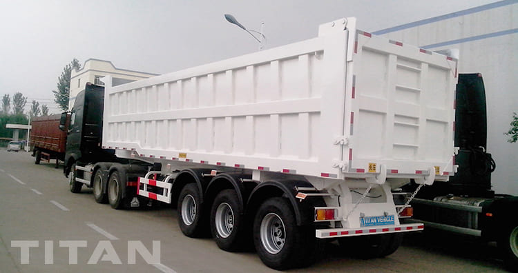 3 Axles Hydraulic Tipper Trailers for Sale 