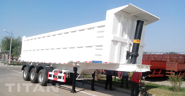3 Axles Hydraulic Tipper Trailers for Sale 