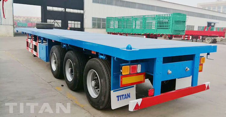3 Axles Flatbed Container Trailer