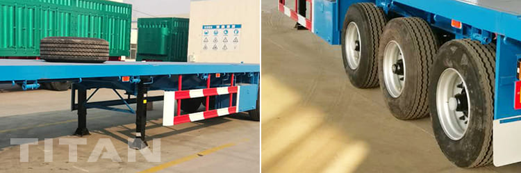 3 Axles Flatbed Container Trailer