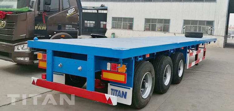 3 Axles Flatbed Container Trailer