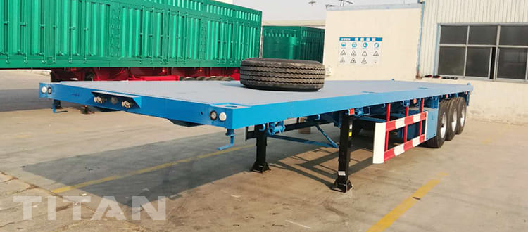 3 Axles Flatbed Container Trailer