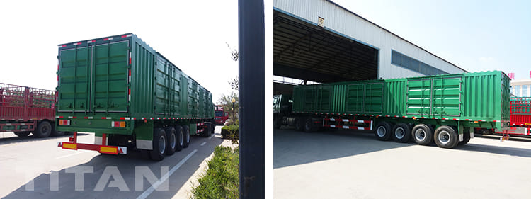4 axles box van trailer
