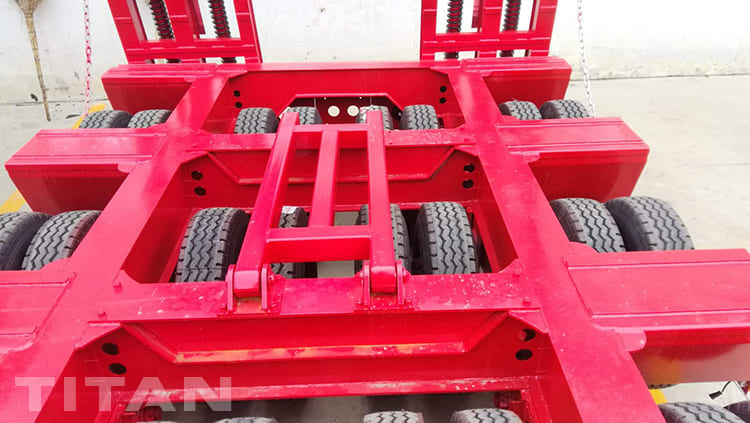 3 line 6 axles semi low loader trailer