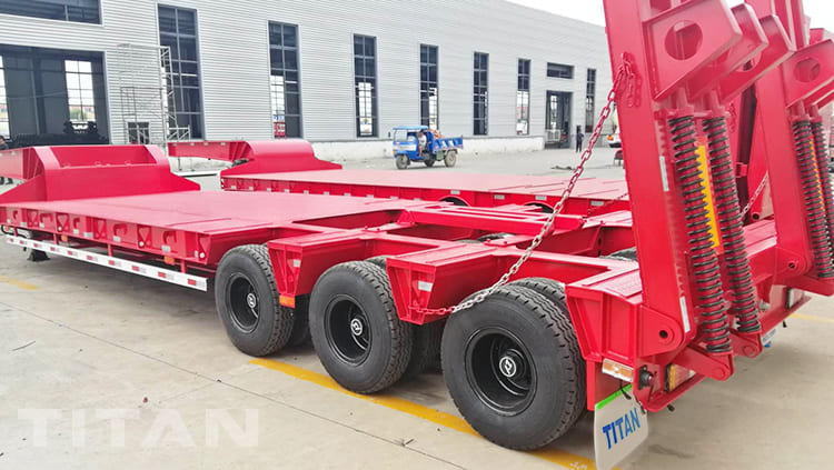 3 line 6 axles semi low loader trailer