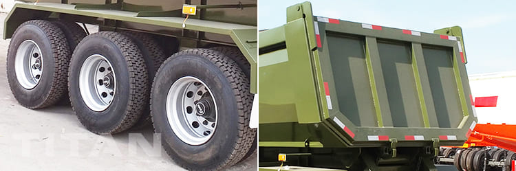 30CBM U Shape End Dump Trailer