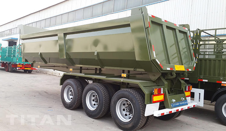 30CBM U Shape End Dump Trailer