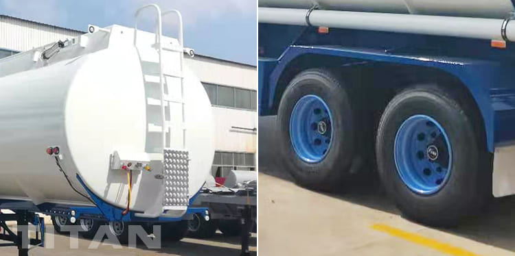 2 Axles 38000L Semi Tankers Trailer