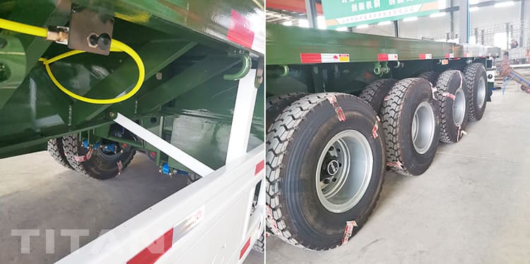 48ft flat bed semi trailer