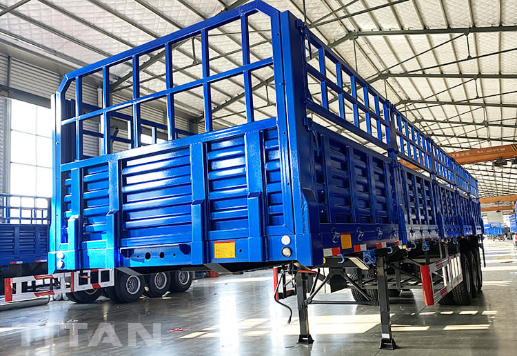 3 axles fence semi trailer