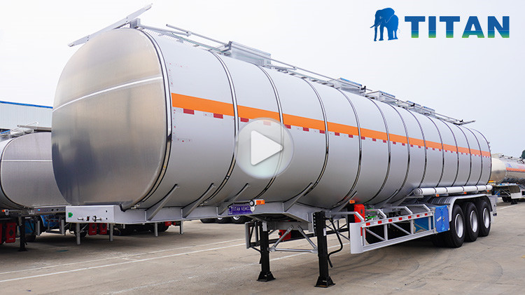 3 axles 55000l stainless tanker trailer